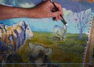 Video - Sheep painting part 9